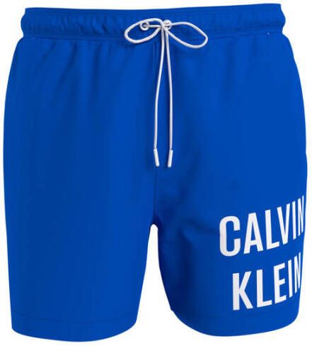 Calvin Klein Swimwear Zwemshort met logoprint opzij