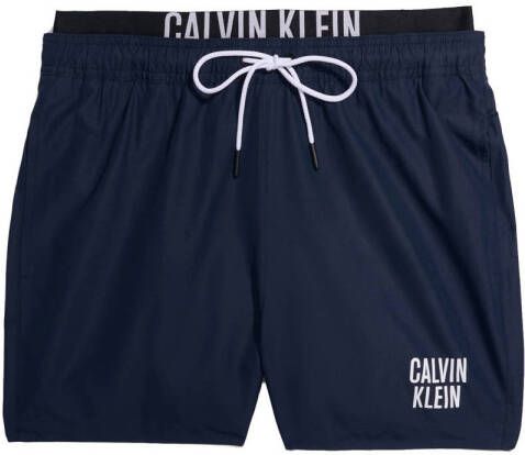 Calvin Klein Logo zwembroek donkerblauw Km0Km00798 DCA Blauw Heren
