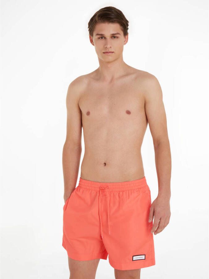 Calvin Klein zwemshort koraalrood