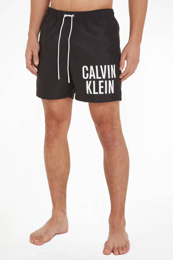Calvin Klein Medium Trekkoord Strandshorts Black Heren