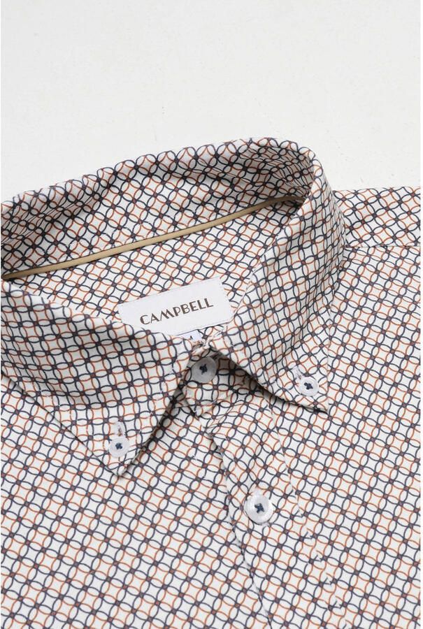 Campbell casual overhemd baked clay