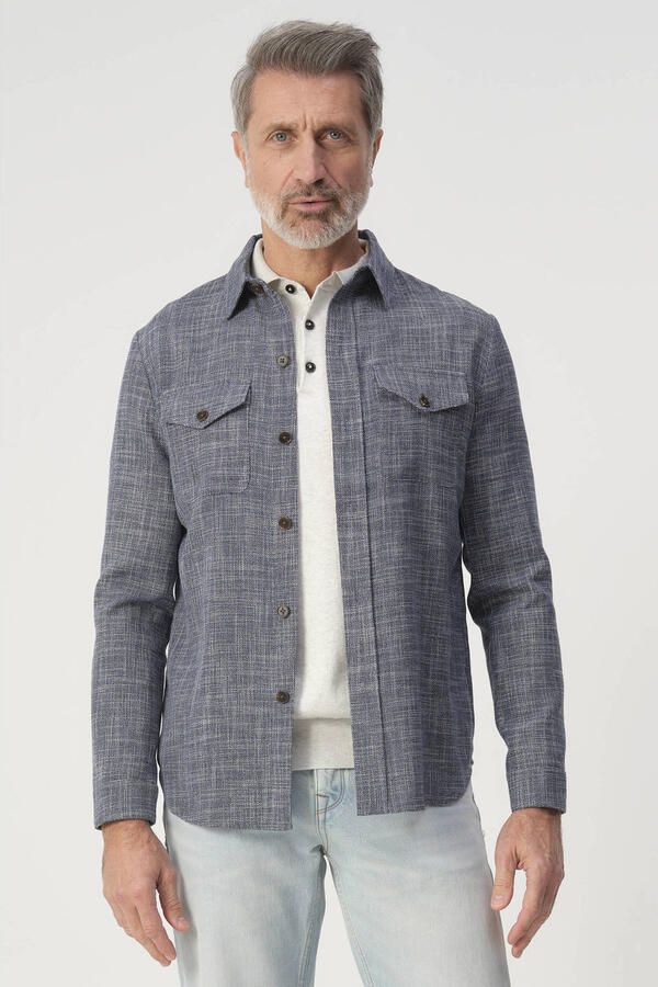 Campbell overshirt blauw