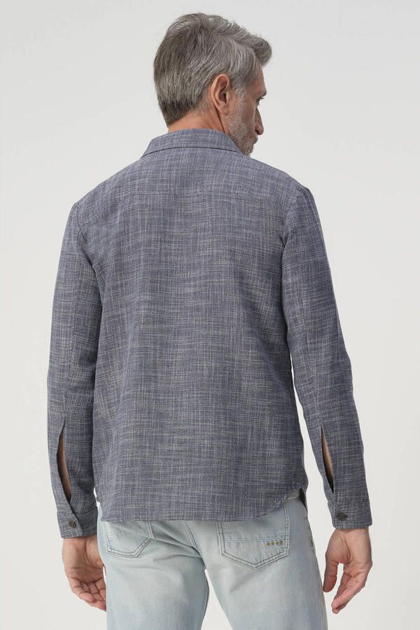 Campbell overshirt blauw - Foto 3