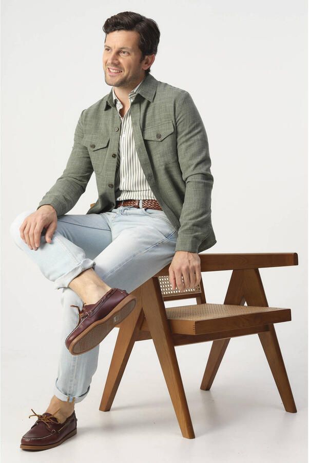 Campbell overshirt groen - Foto 2