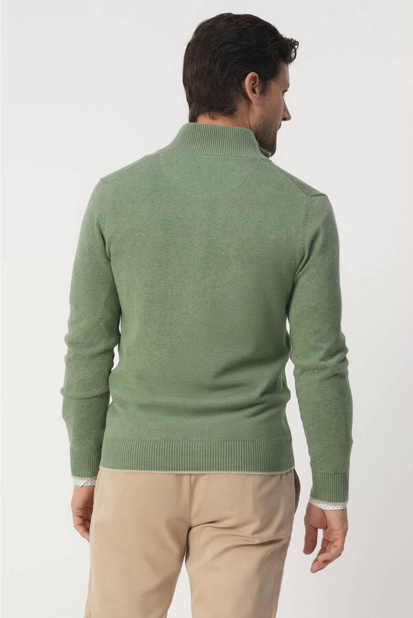 Campbell pullover fijn gebreid groen - Foto 3