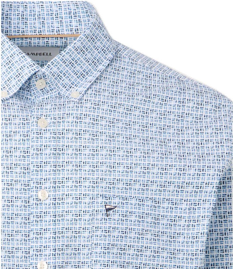 Campbell Regular casual overhemd blauw - Foto 2