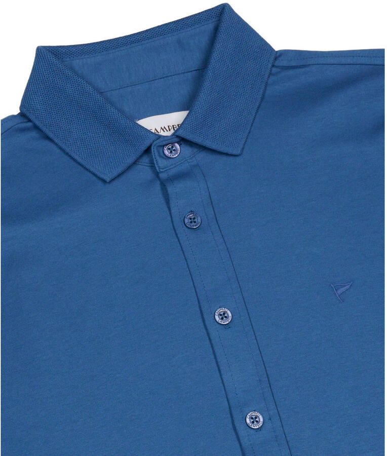 Campbell regular casual overhemd blauw - Foto 2