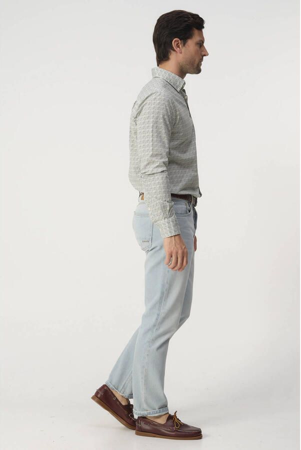 Campbell Regular casual overhemd groen - Foto 2