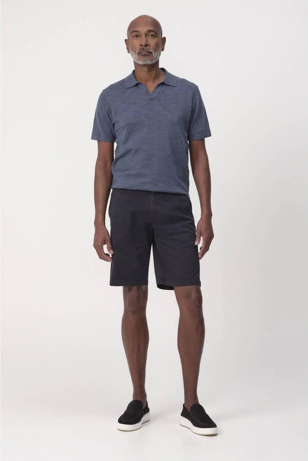 Campbell regular chino short donkerblauw