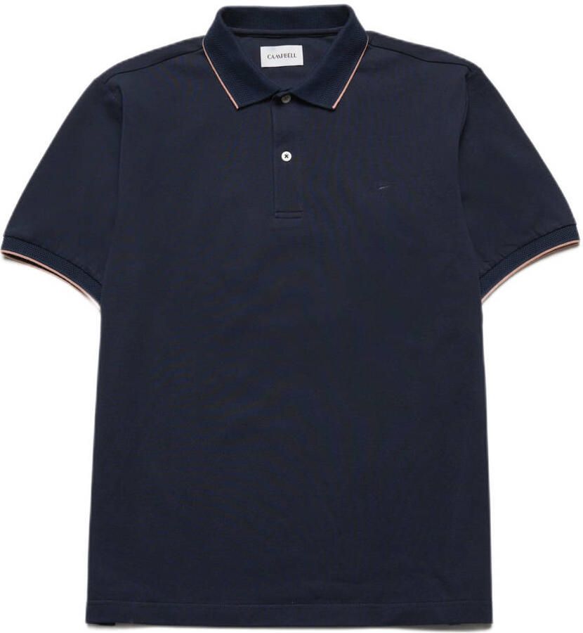 Campbell regular polo donkerblauw