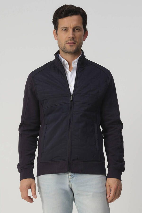 Campbell sweatvest donkerblauw