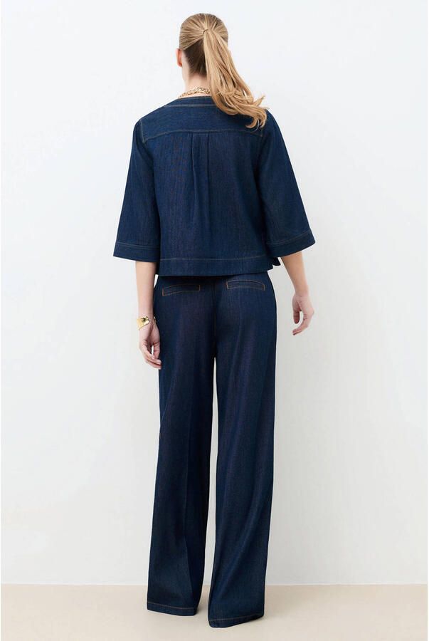 Caroll blouse dark blue denim - Foto 2