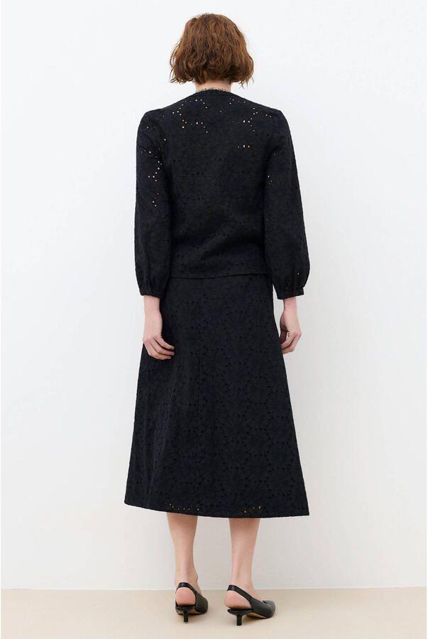 Caroll blouse zwart broderie - Foto 2