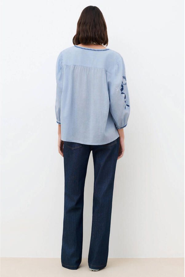 Caroll blousetop blauw - Foto 2