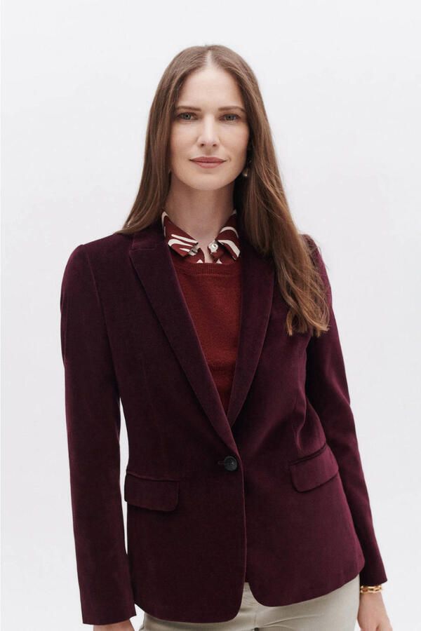 Caroll fluwelen regular blazer