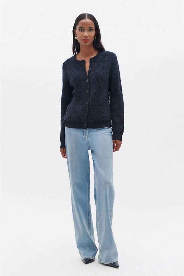 Caroll gebreid vest donkerblauw - Foto 3