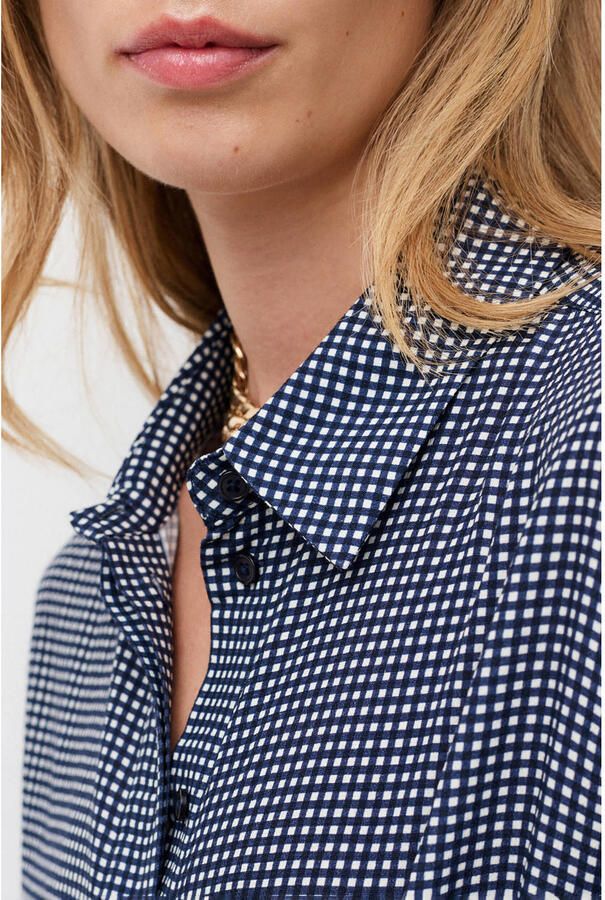 Caroll geruit blouse marineblauw - Foto 2
