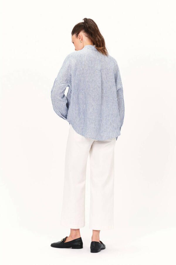 Caroll gestreepte blouse lichtblauw - Foto 2