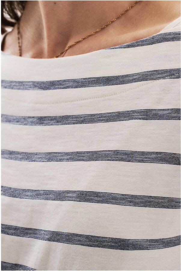 Caroll gestreepte top ecru blauw - Foto 2