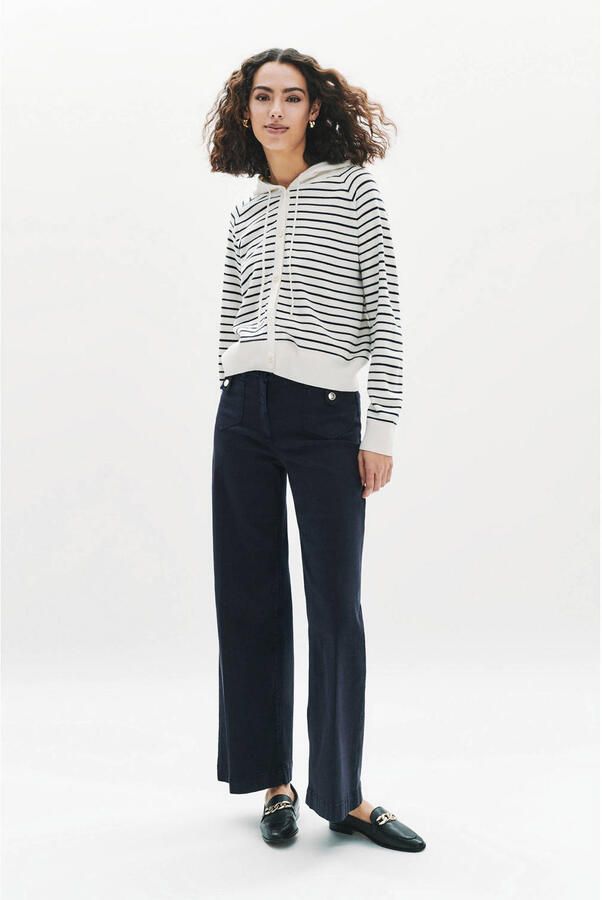 Caroll gestreepte vest wit