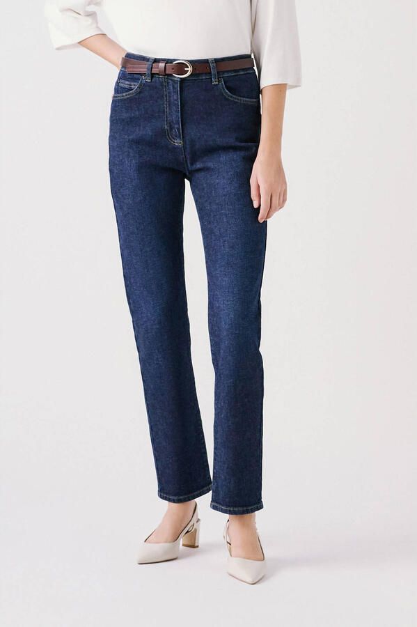 Caroll high waist slim fit jeans dark blue denim