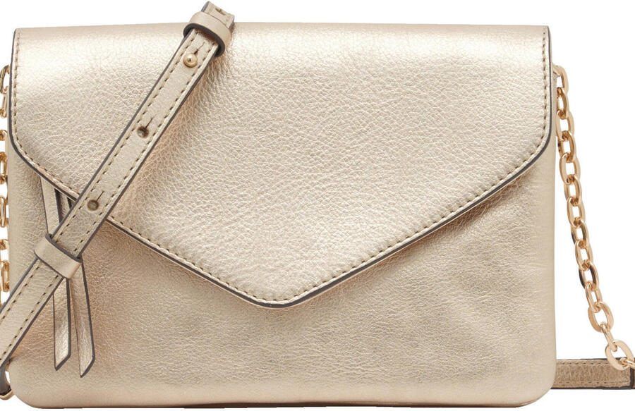 Caroll leren crossbody tas goudkleurig