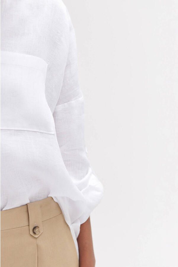 Caroll linnen blouse wit - Foto 2