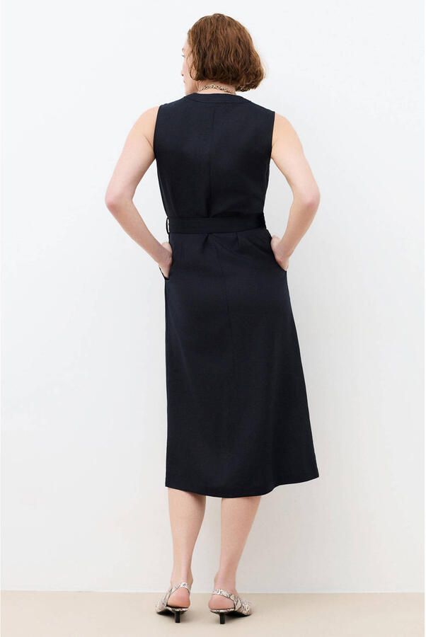 Caroll linnen blousejurk zwart - Foto 2
