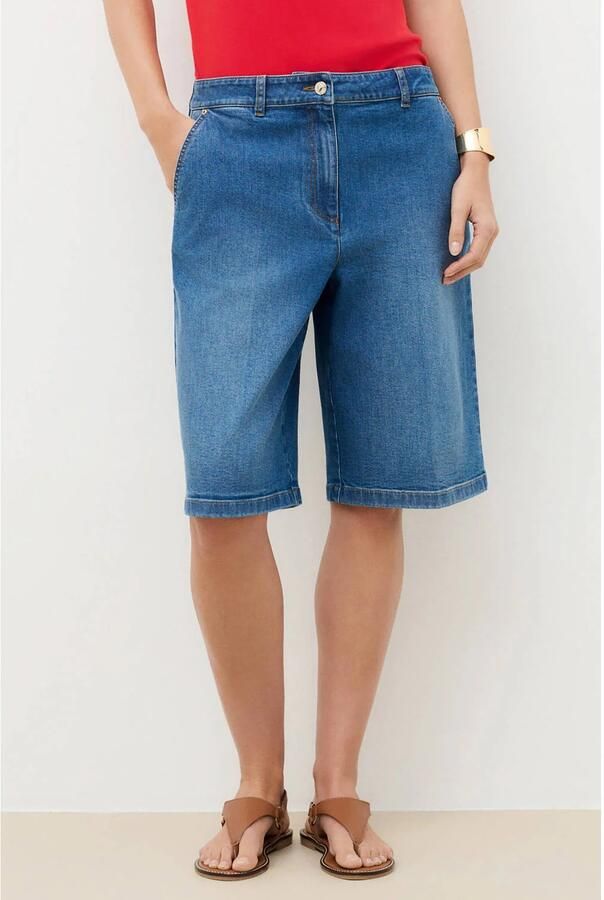 Caroll loose fit denim short mediumblauw