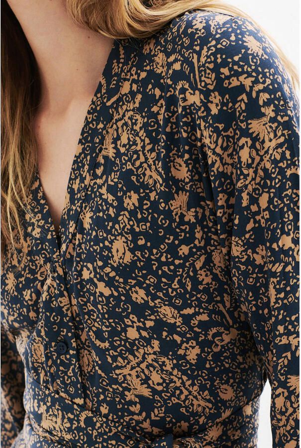 Caroll midi jurk met print zwart