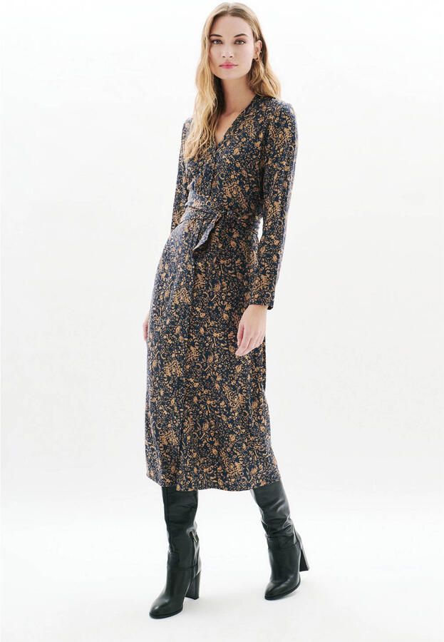 Caroll midi jurk met print zwart - Foto 2