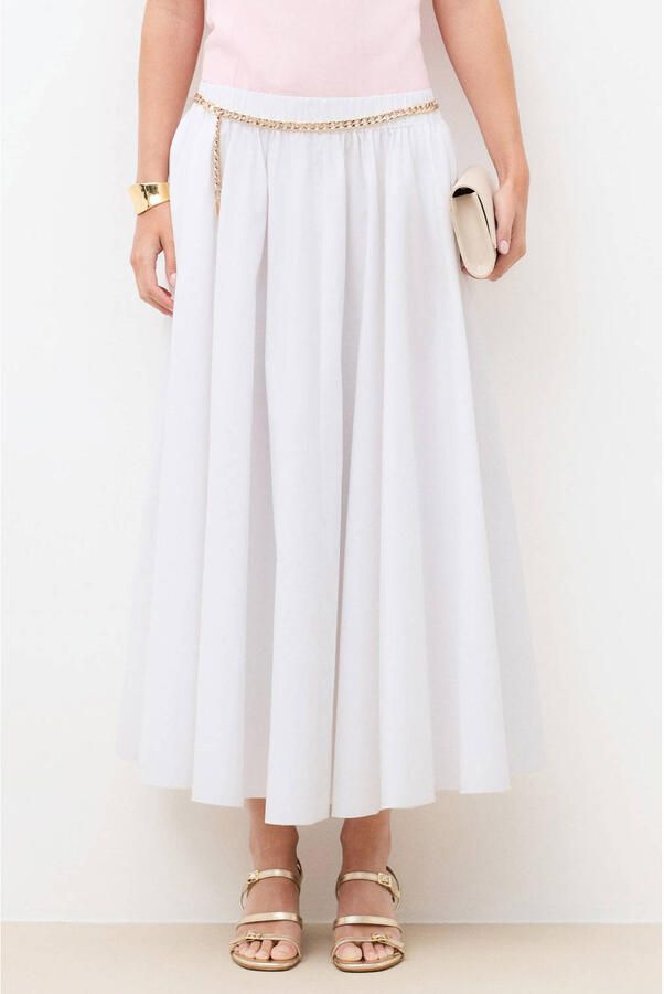 Caroll midi rok wit