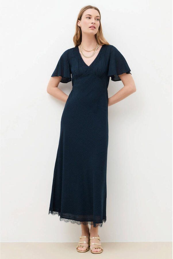 Caroll midijurk marineblauw - Foto 2