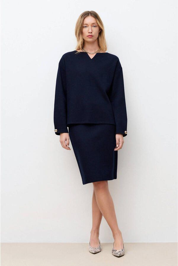 Caroll pullover marineblauw - Foto 2