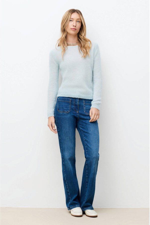 Caroll pullover met wol lichtblauw - Foto 2