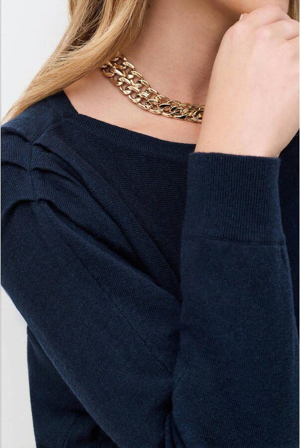 Caroll pullover met wol marineblauw - Foto 2