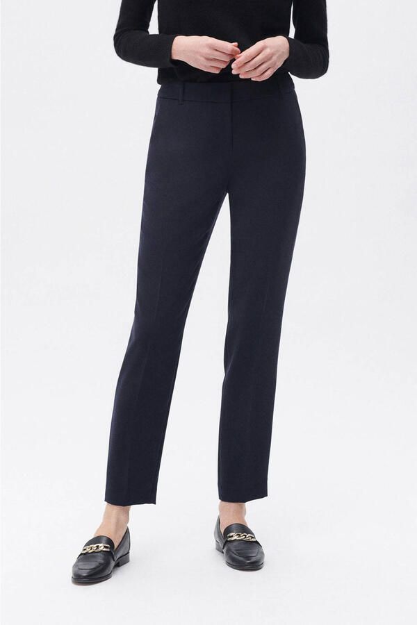 Caroll rechtvallend regular waist chino donkerblauw