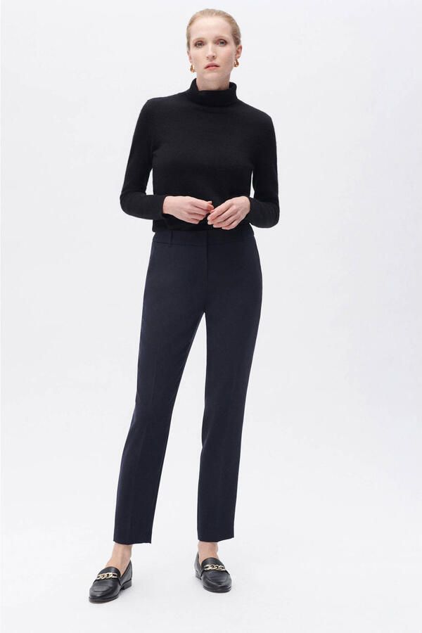 Caroll rechtvallend regular waist chino donkerblauw - Foto 2