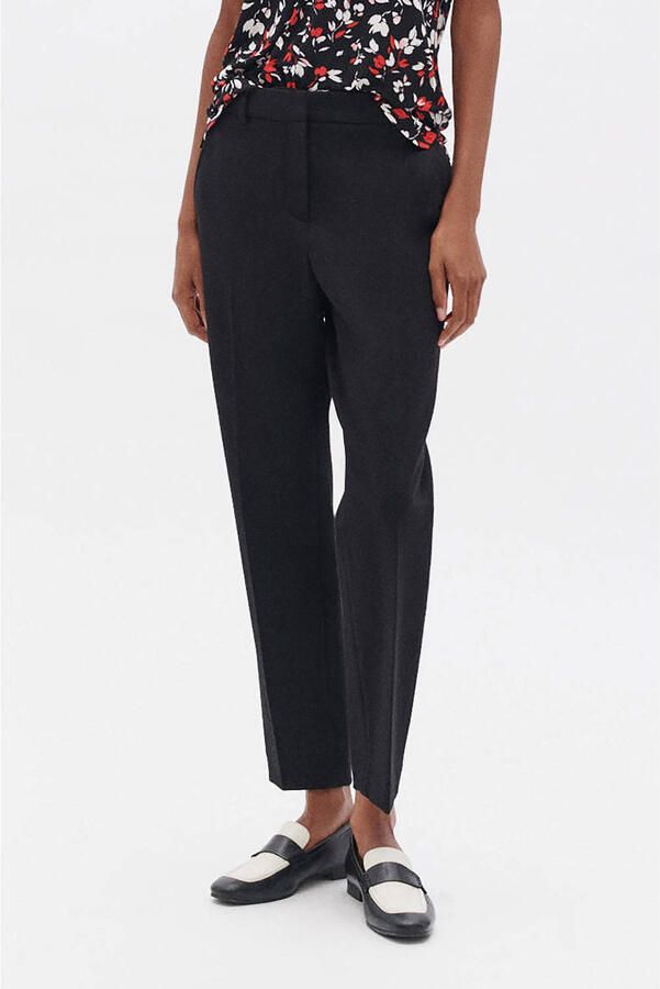 Caroll rechtvallend regular waist chino zwart