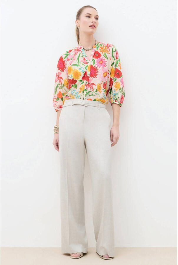 Caroll regular waist broek beige - Foto 3