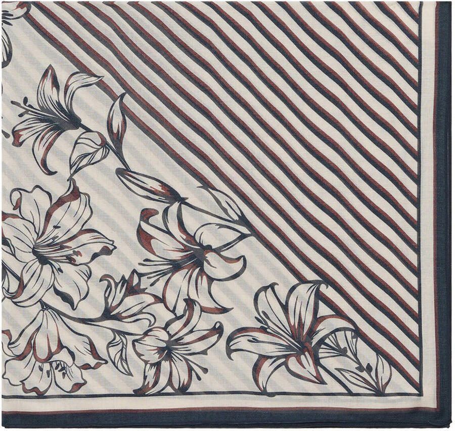 Caroll sjaal met print donkerblauw