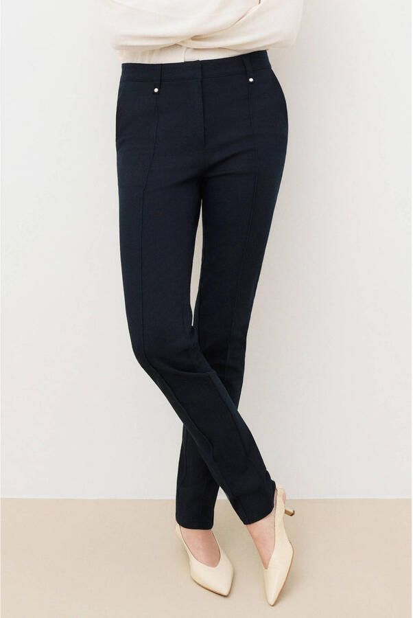 Caroll skinny casual broek marineblauw