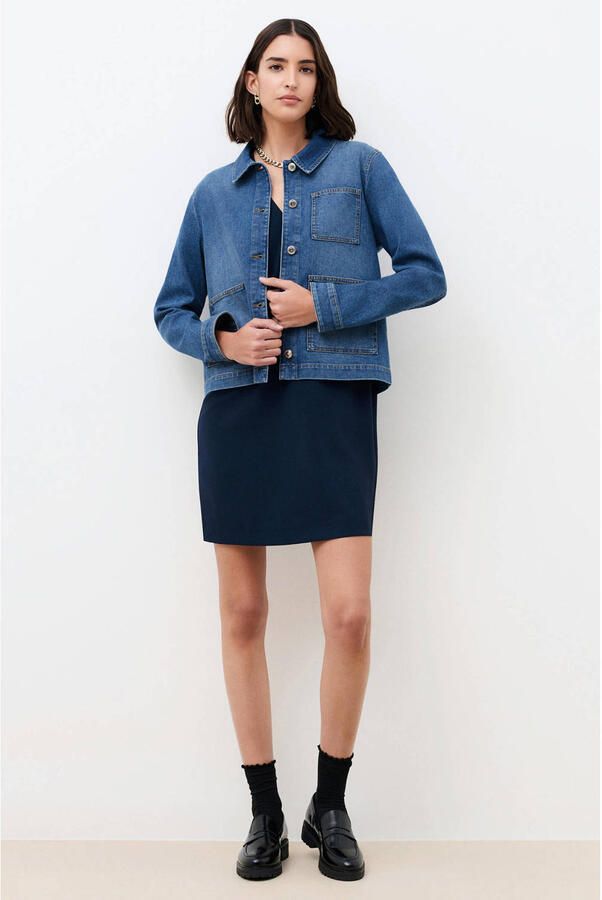 Caroll spijkerjas medium blue denim - Foto 2