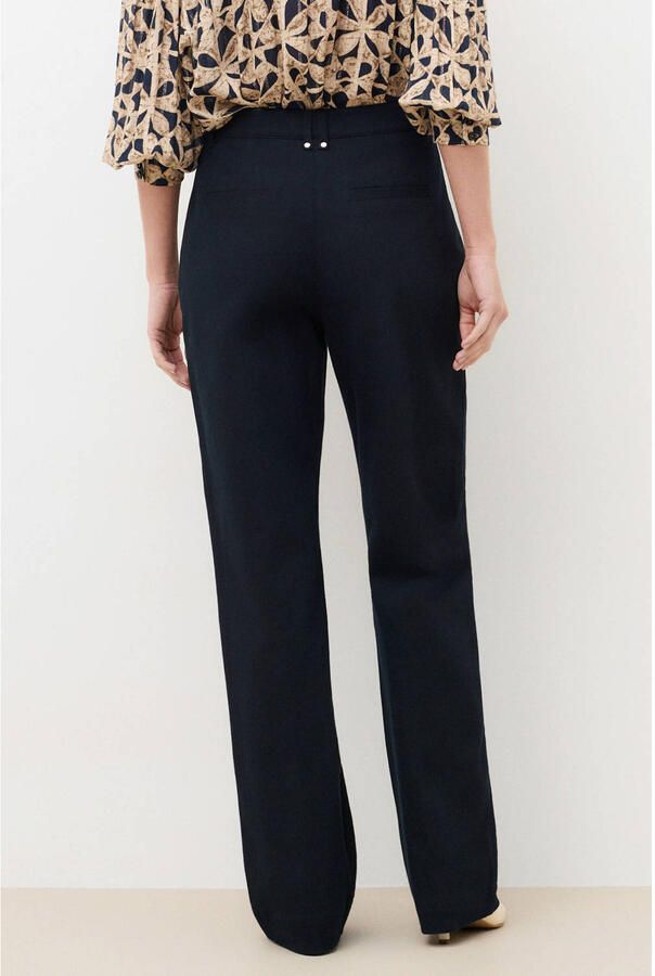 Caroll straight leg casual broek marineblauw - Foto 2