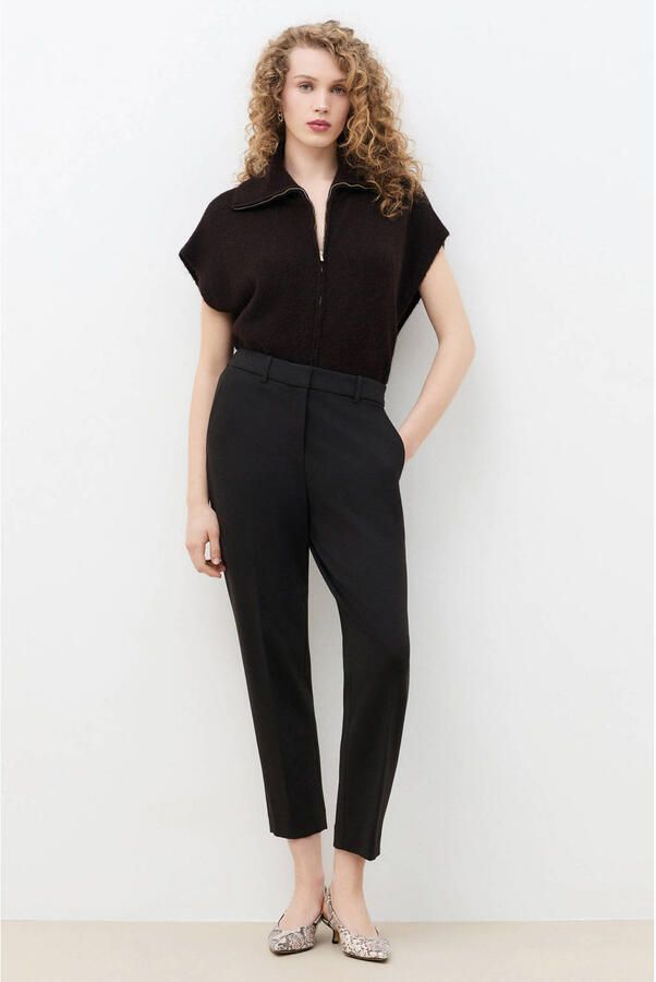 Caroll straight leg chino broek donkerbruin - Foto 2