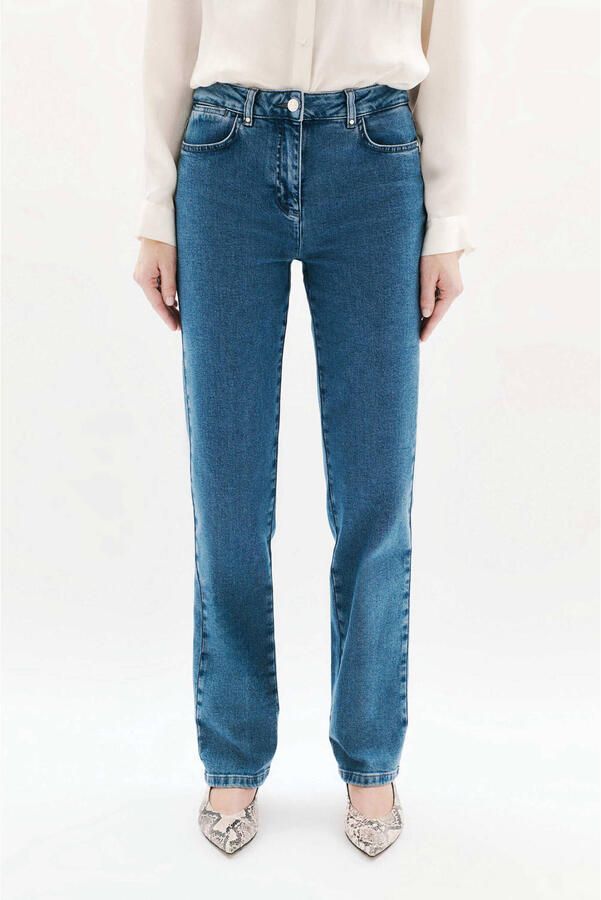 Caroll straight leg jeans middelblauw