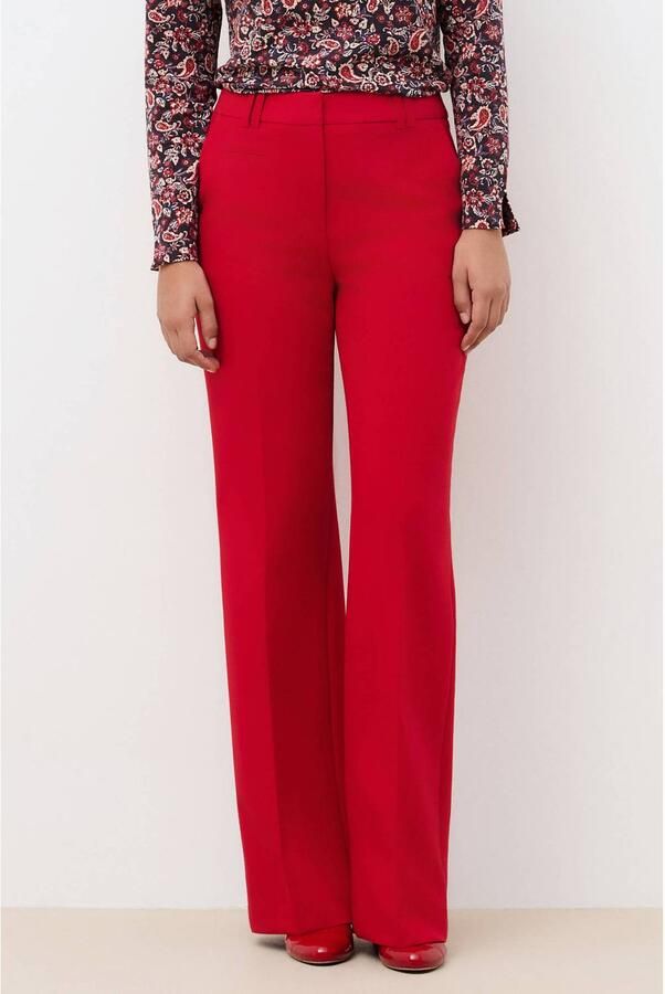 Caroll straight leg pantalon rood