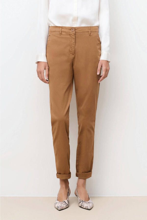 Caroll straight regular waist chino camel