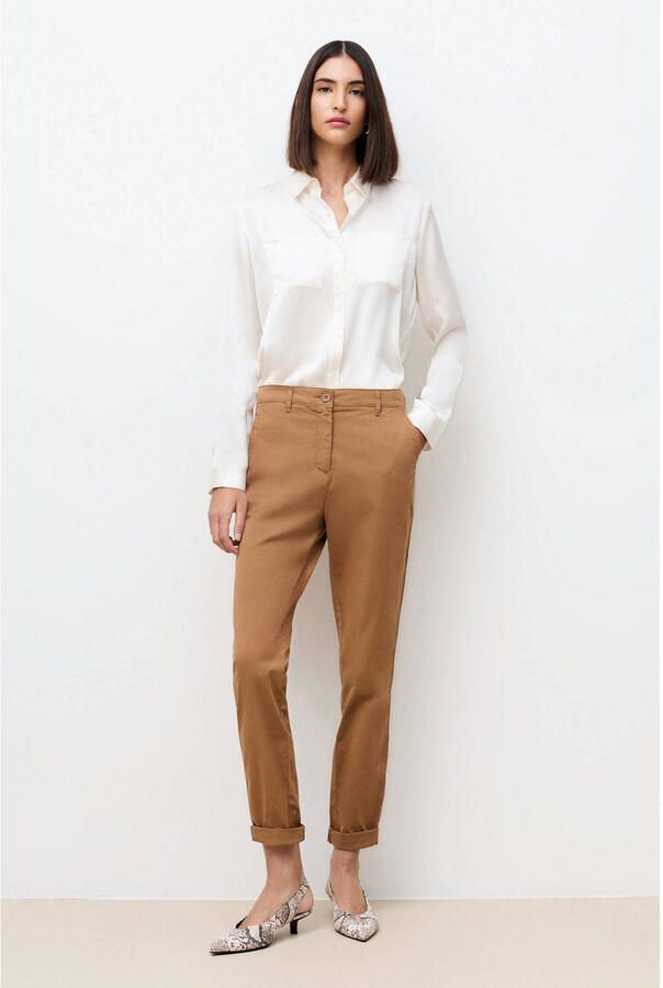 Caroll straight regular waist chino camel - Foto 2