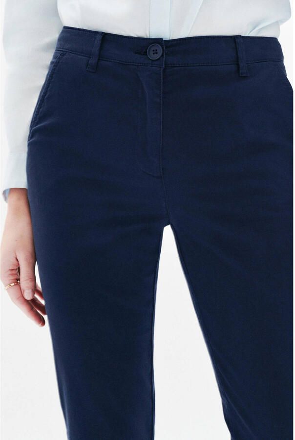 Caroll straight regular waist chino marineblauw - Foto 2